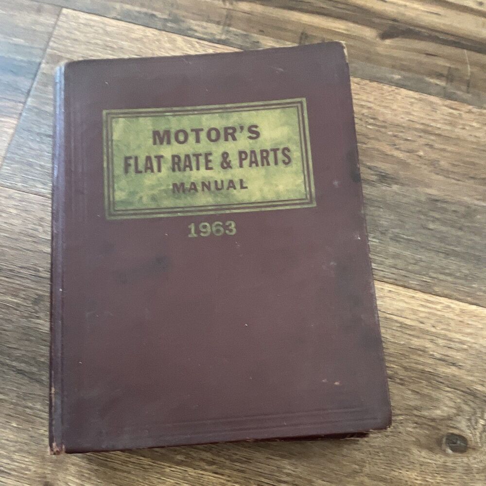 1963 Motors Flat Rate And Parts Manual